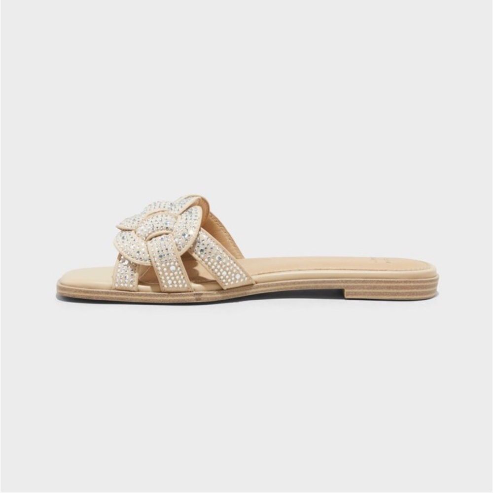 NWT. Women's Maggie Rhinestone Slide
Sandals - A New Day™ Silver Size 11. - Picture 2 of 6